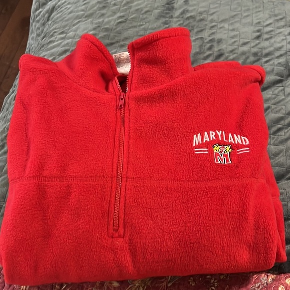 TSi Sportswear University of‎ Maryland Pullover Quarter  Zip Fleece - Picture 8 of 8